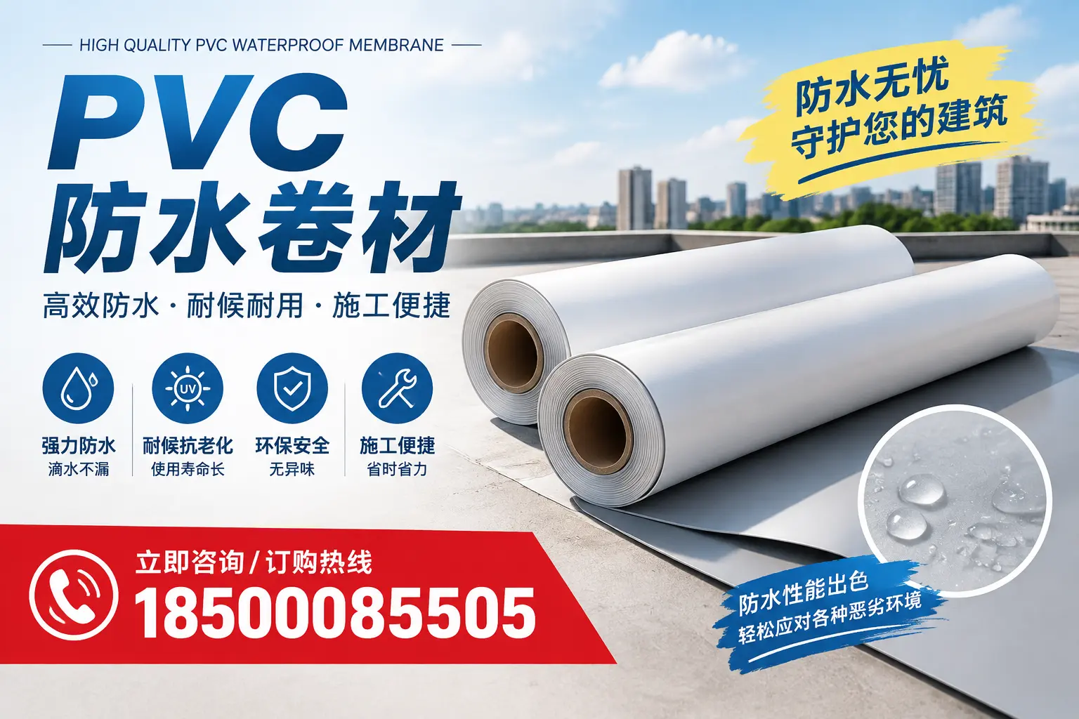 如何正确储存PVC防水卷材？果洛用户的实用建议